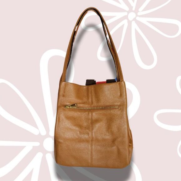 Kattee Handbags - KATTEE Soft Leather Tote Bag Shoulder Bag Brown